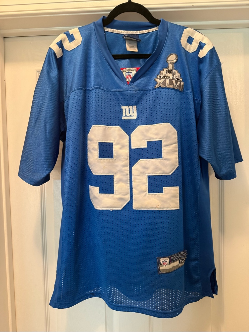 Reebok Giants NFL Players Mesh Football Jersey (Size 50)